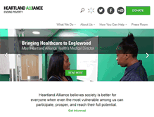 Tablet Screenshot of heartlandalliance.org